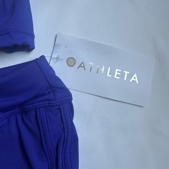Athleta Blue Swim Set Sleeveless Tank and Shorts - Picture 3 of 13